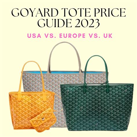 goyard pricing 2023